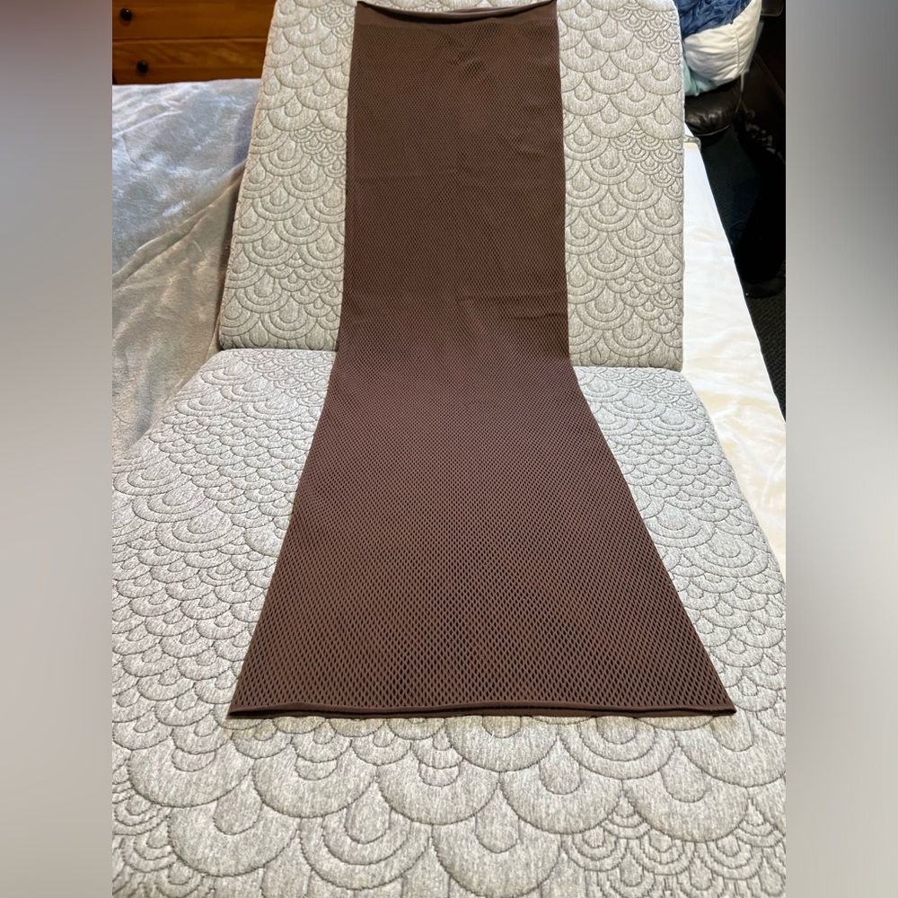 Skims Knit Cover-Up Skirt in Cocoa dark brown color